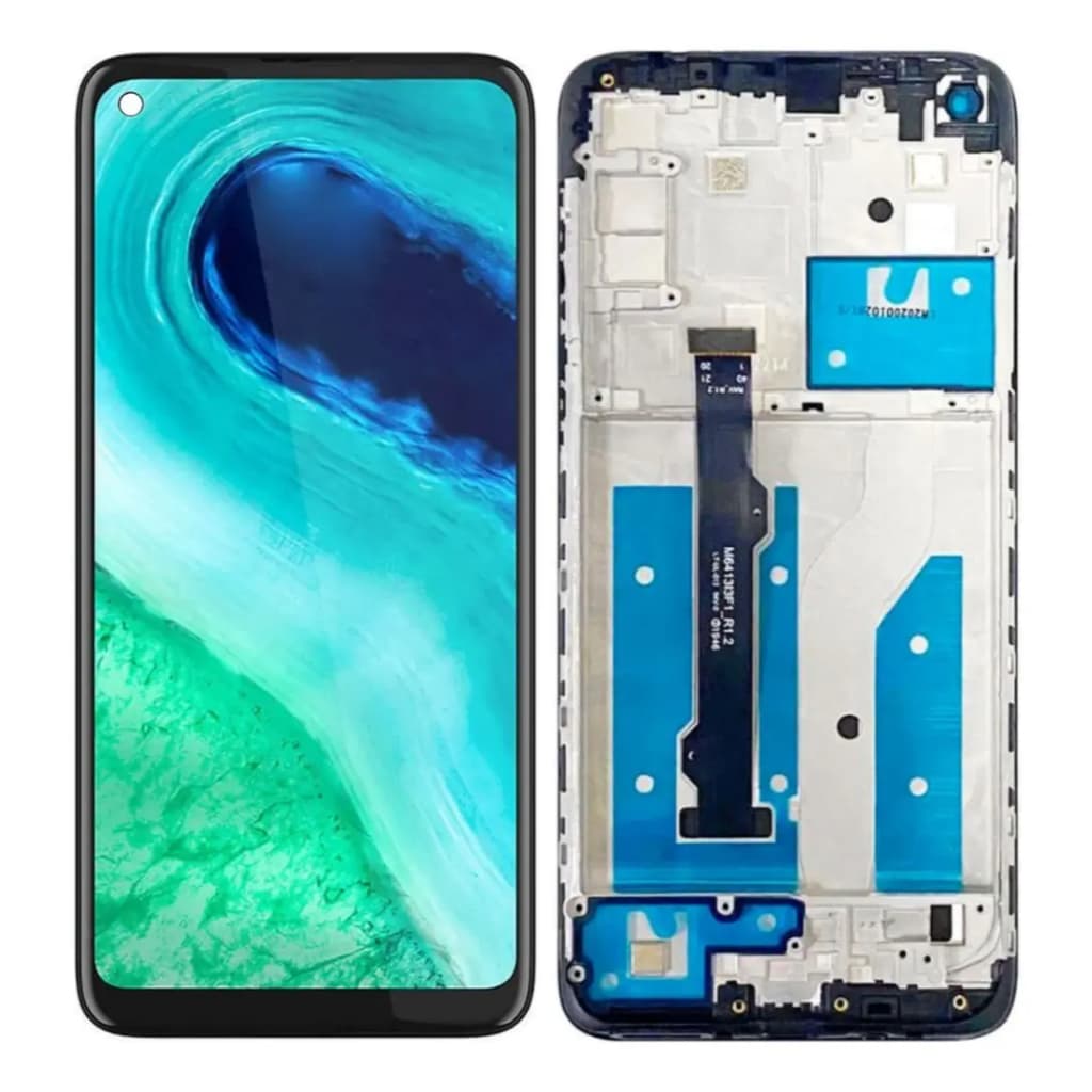 Tela Display Frontal Compatível Moto G8 Xt2045 Com Aro