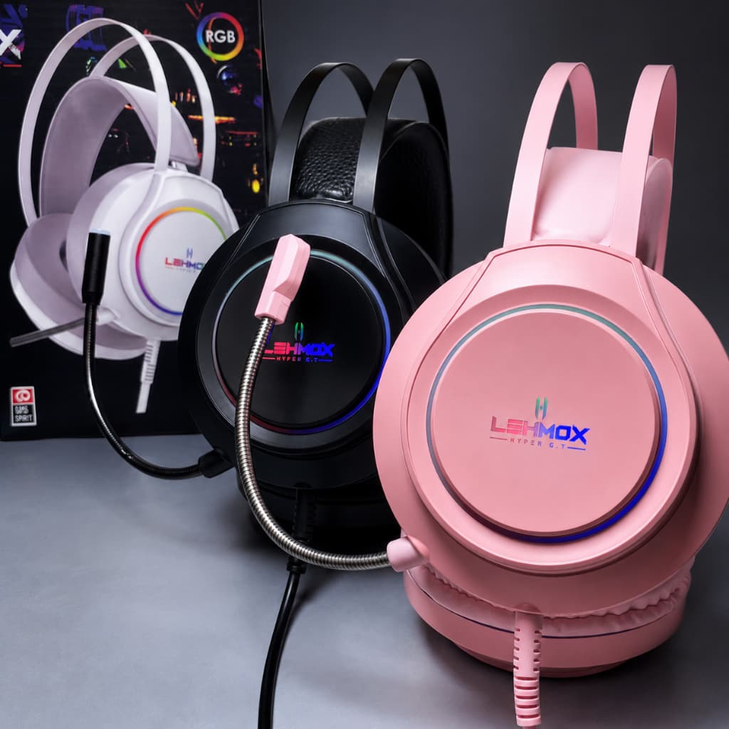 Headset Gamer Com Microfone P2 Para PC RGB - LEY-2302 - LEHMOX