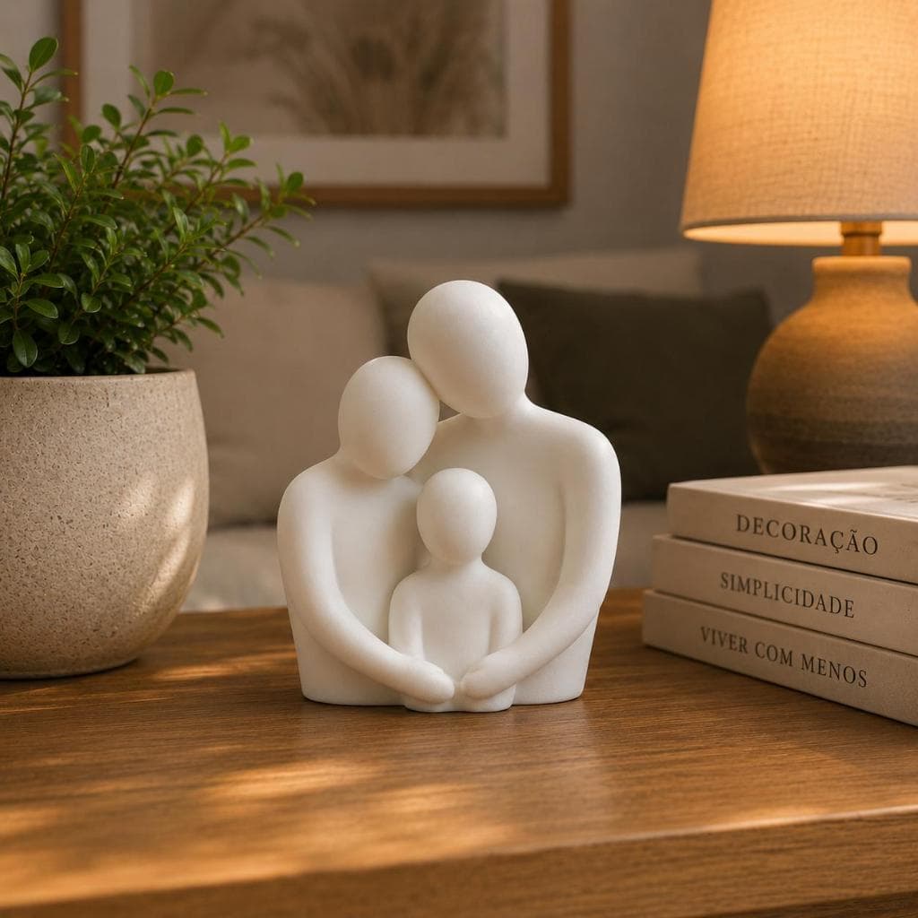 Escultura Decorativa Família Moderna – Impressão 3D