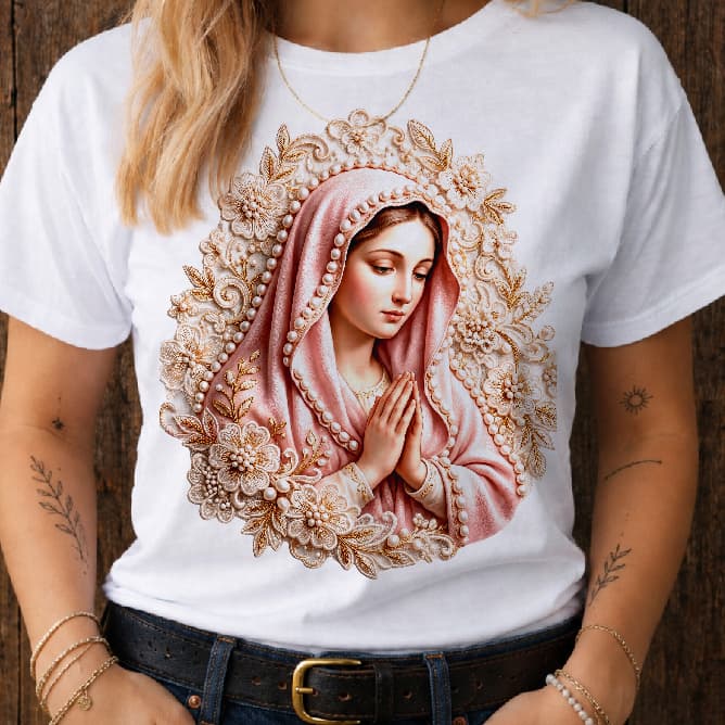[BLUSA CAMISETA SANTA VIRGEM MARIA ]NOSSA SENHORA CATÓLICA, T SHIRT FEMININA GOSPEL RELIGIOSA PLUS SIZE