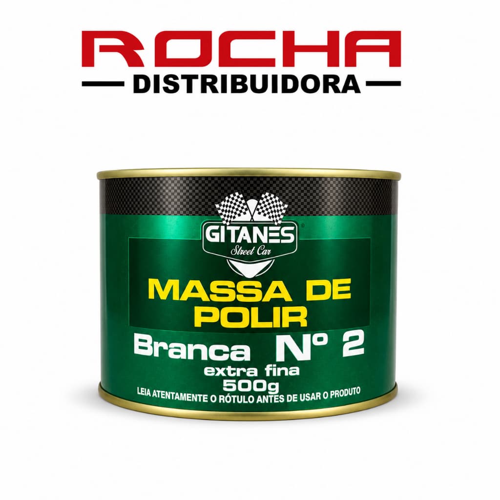 Gitanes Massa De Polir Nº2 500g Remove Arranhões E Dá Brilho