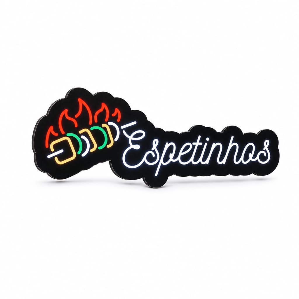 Letreiro Luminoso Espetinhos - Decoração