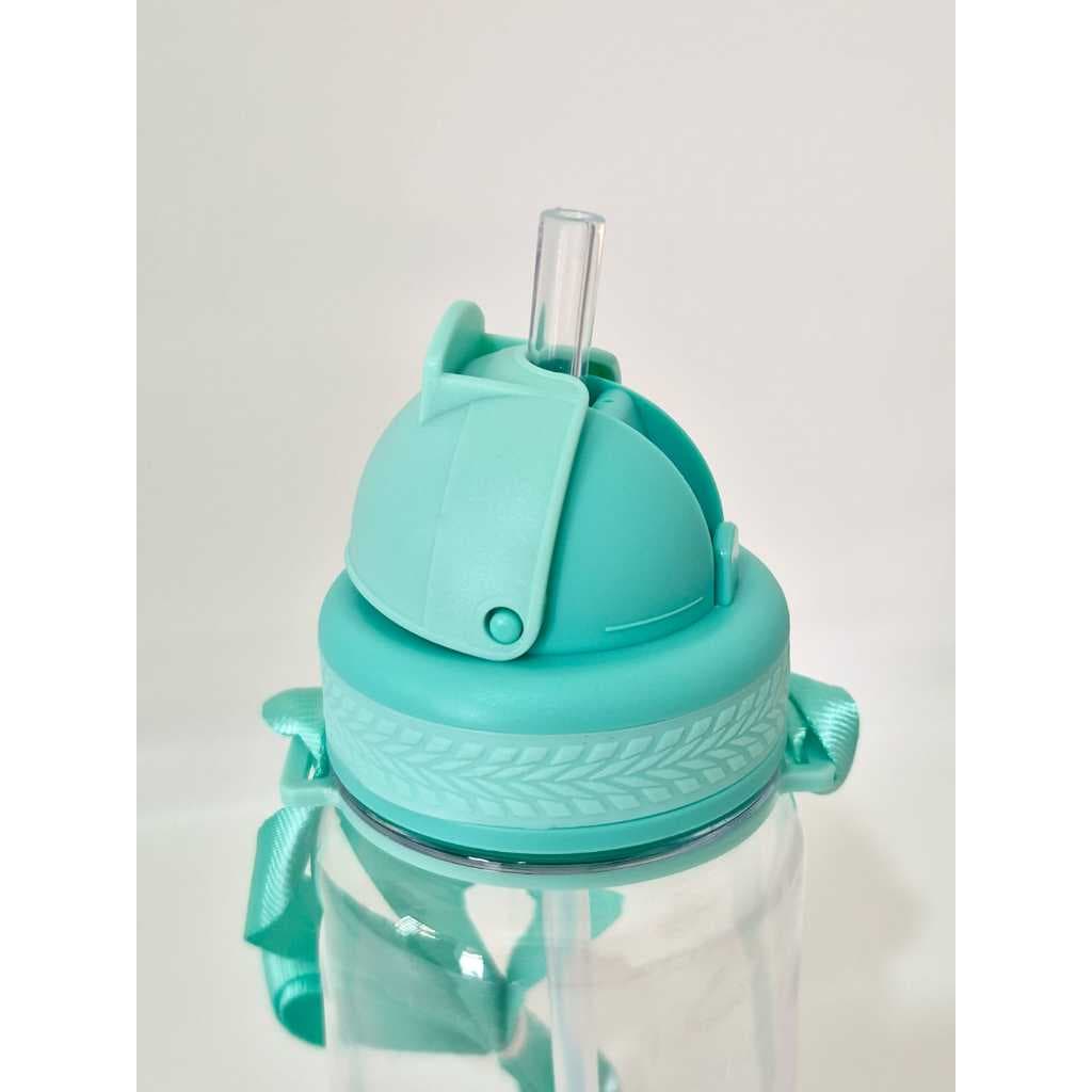 Squeeze Plástica Infantil Com Canudo de Silicone 420ml Personalizada