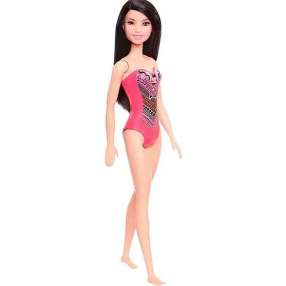 Boneca Barbie Praia Maio Rosa Estampa Etnica - GHH38/GHW38 - Mattel