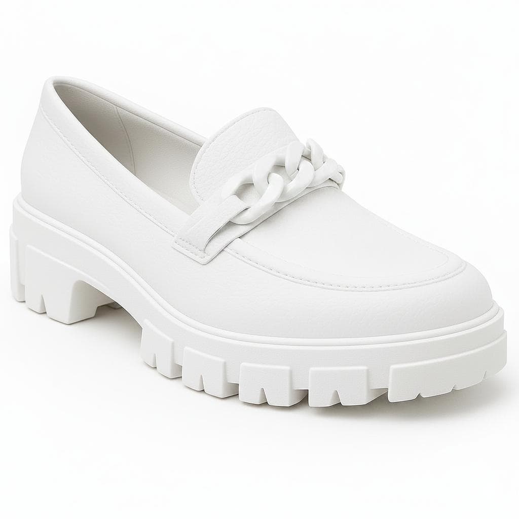 Sapato Feminino Mocassim Tratorado Estilo Casual Elegante