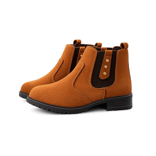 Botinha Feminina Camurça Cano Curto - Bota Feminina