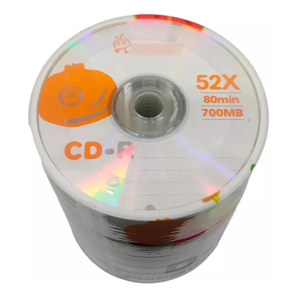 100 Unidades Mídia Cd-r Smartbuy 52x 700 MB (Grava Jogo PS1)