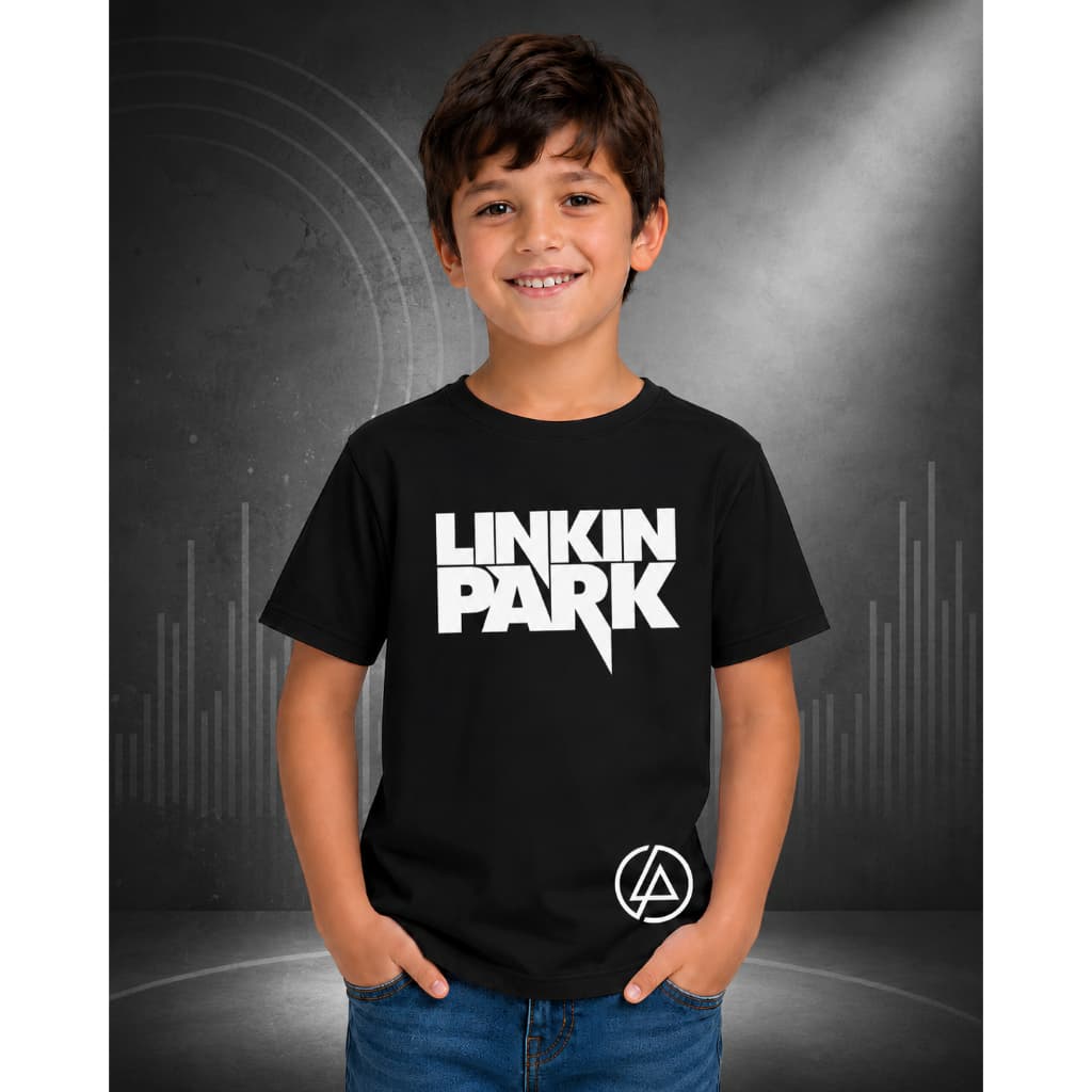 Camiseta Infantil Linkin Park 100% Algodão