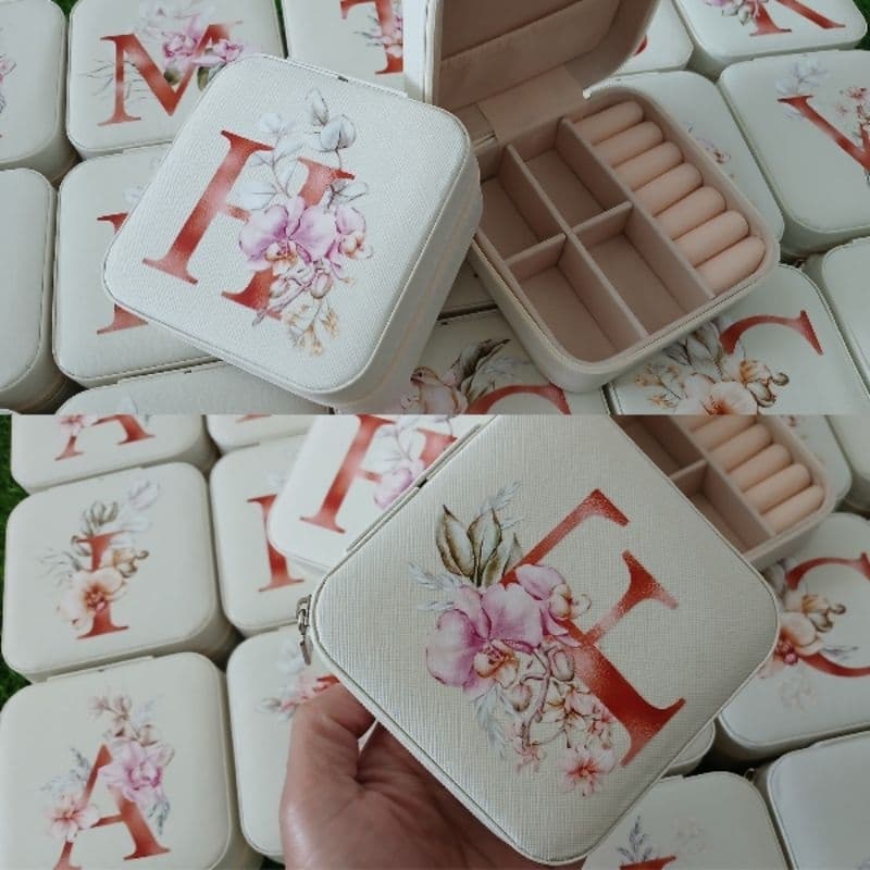 10 Lembrancinhas Floral Inicial Aquarela Personalizada Casamento Dia das Mães Congresso de Mulheres Natal Presente