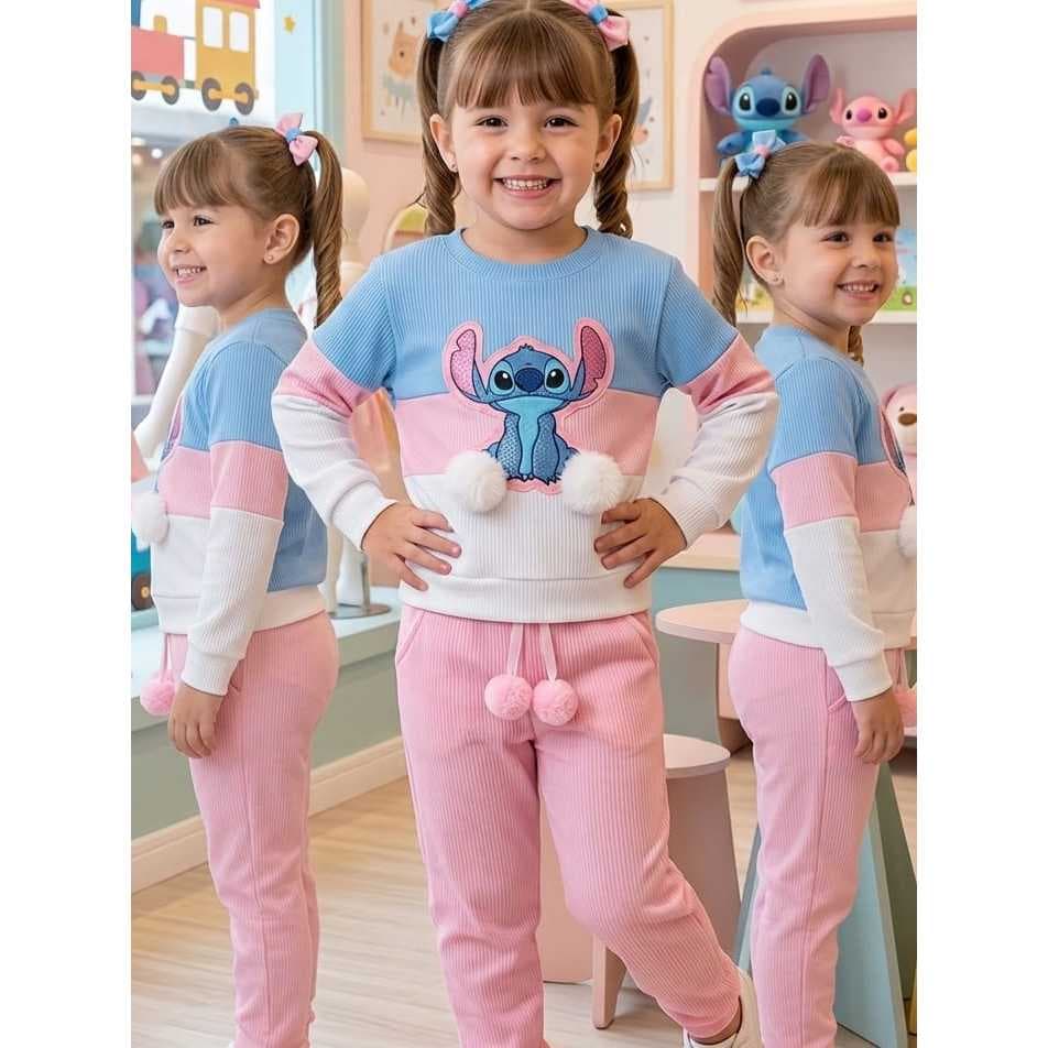 Conjunto Infantil  Roupa Inverno Frio menina