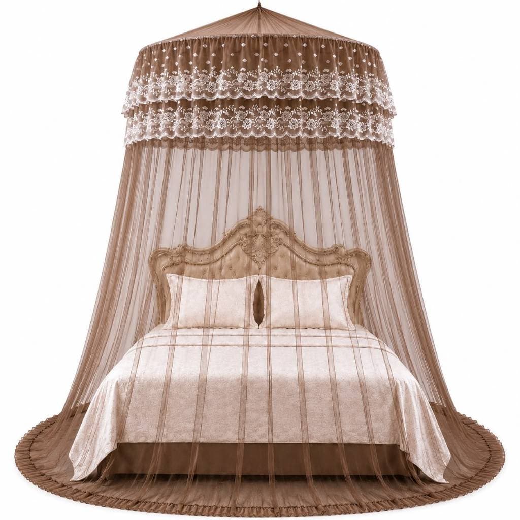 Mosquiteiro Indiano de Teto Casal Gigante Box/queen/king  Com Abertura Lateral 14 Metros Luxuoso