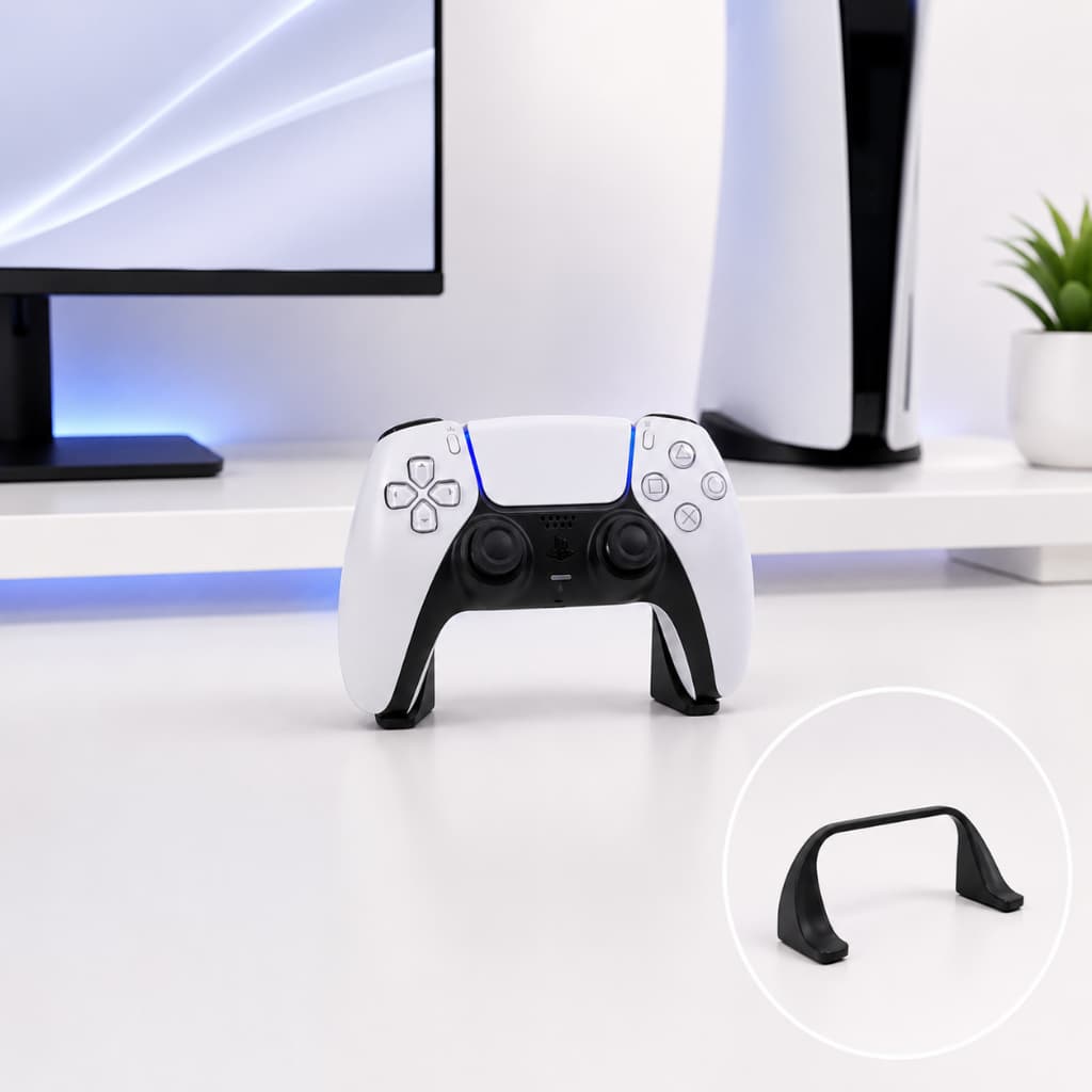 Suporte Para Controle Playstation Ps5 Invisível Discreto Gamer Organizador para Setup Mesa