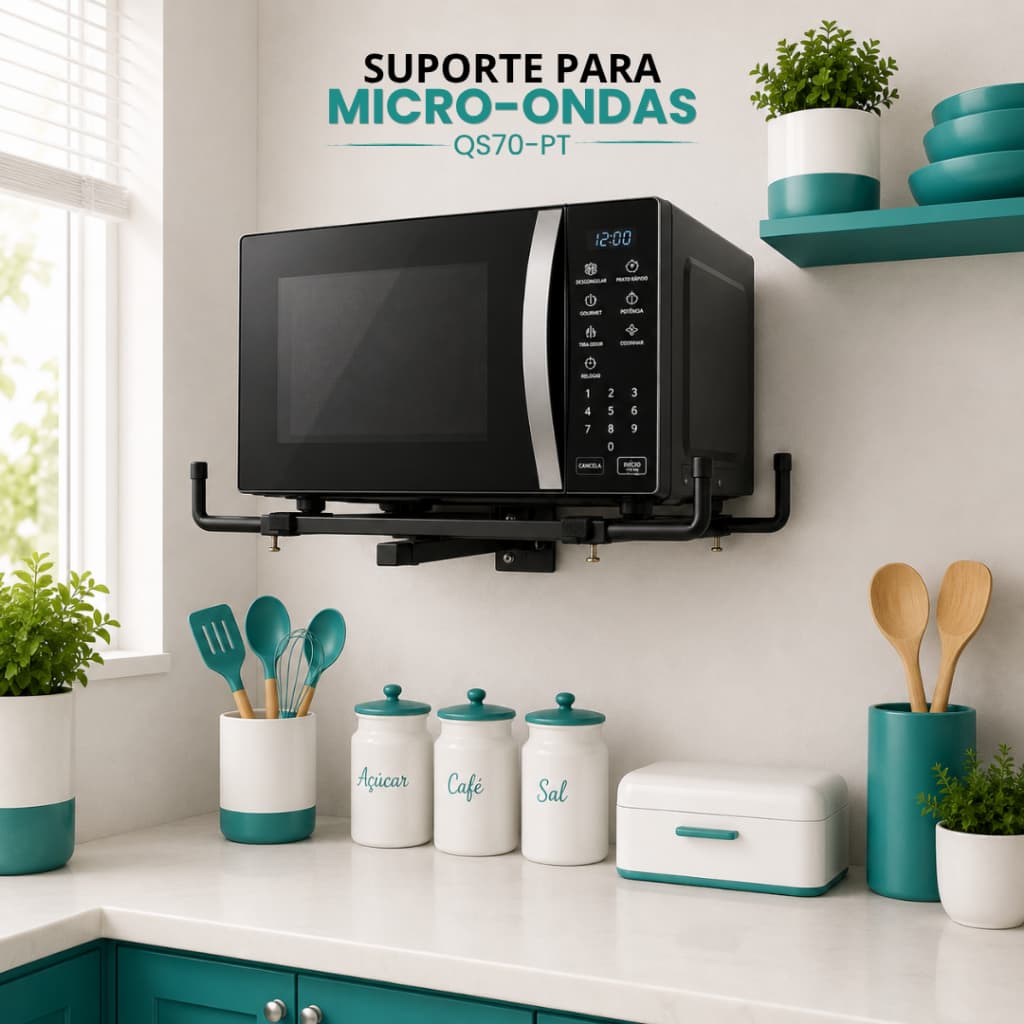 Suporte de Parede para Brastemp Inox BMG45AR 32L Preto
