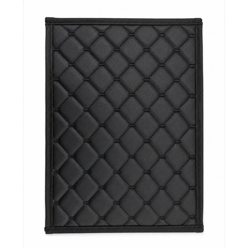 Tapete para Scooter elétrica, material em Eva própria pra lavar, temos na cor preto com costura vermelha