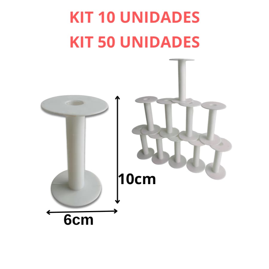 Carretel para Fita de Cetim, Viés Strass Elástico Kit