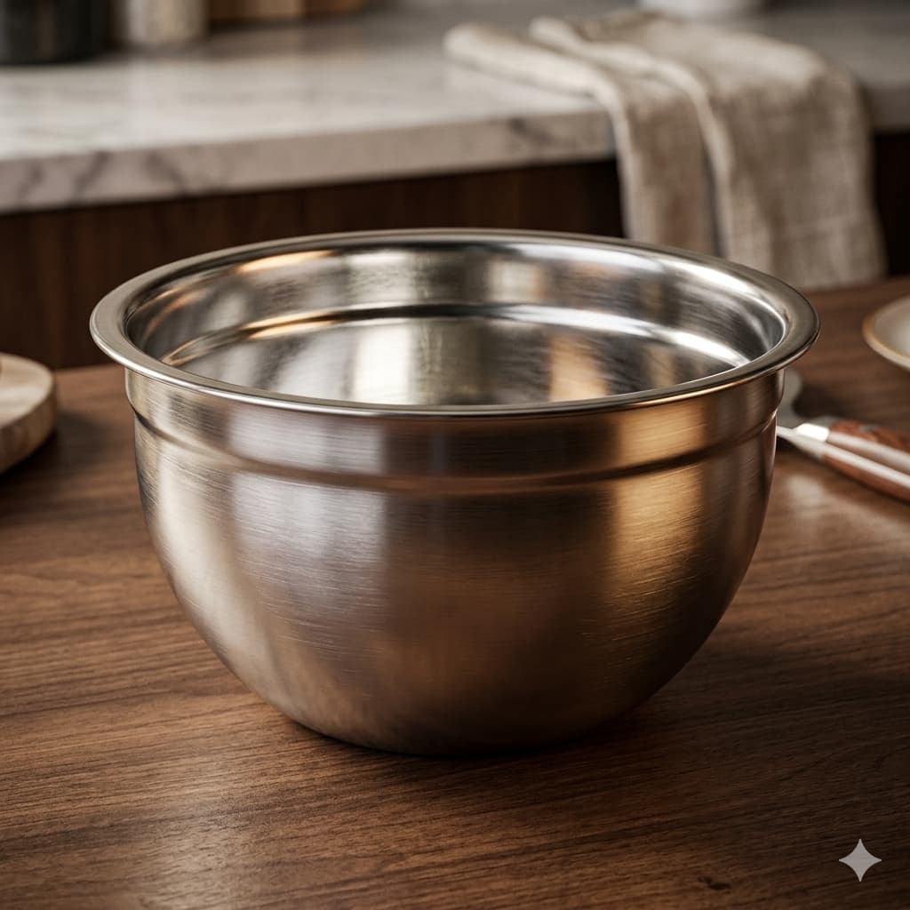 Tigela Inox 20cm Resistente Multiuso Cozinha Profissional Doméstica