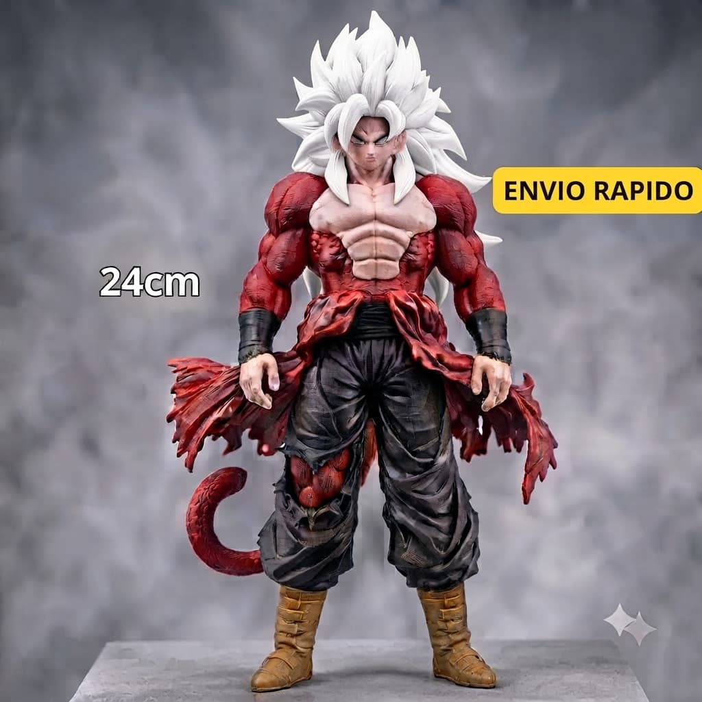 Goku SSJ4 24cm Dragon Ball GT Action Figure Boneco Anime Colecionável Grande Presente Geek Decoração