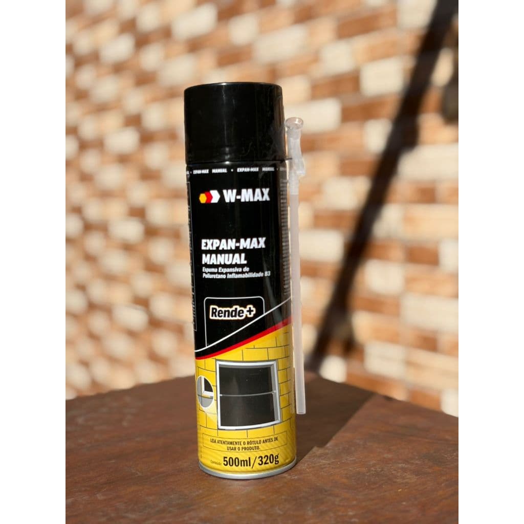 Espuma Expansiva PU W-Max Wurth 300ml – Vedação, Isolamento e Preenchimento de Alta Performance