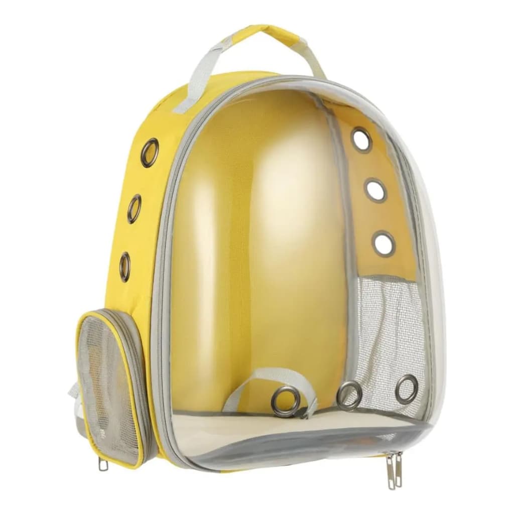 Mochila Pet Cápsula Transparente  para Cães e Gatos