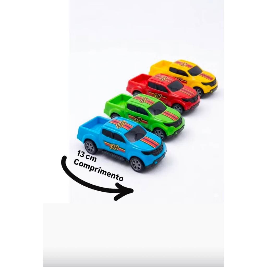 Kit 2 Carrinho Pick-up De Brinquedo Infantil Na Solapa BS Toys