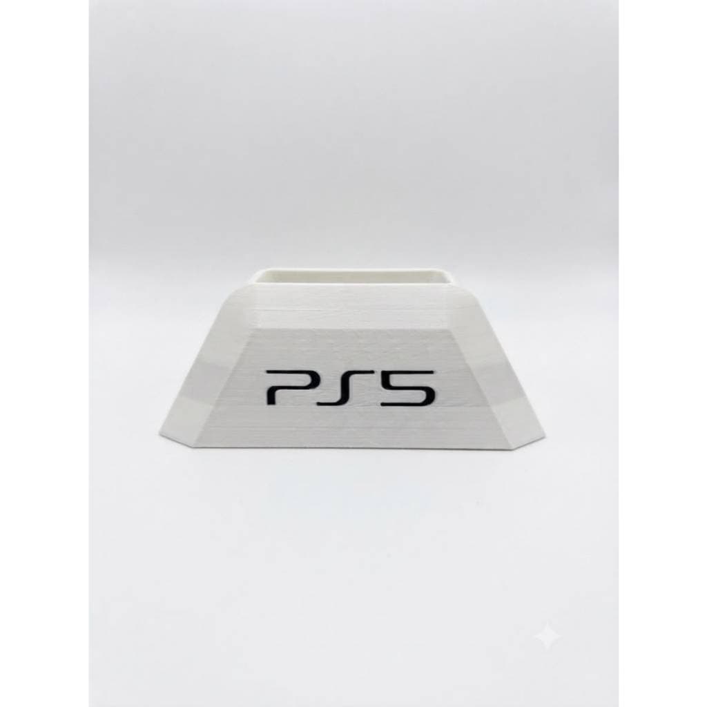 Suporte para Controle PS 5 Branco com Escrito Preto