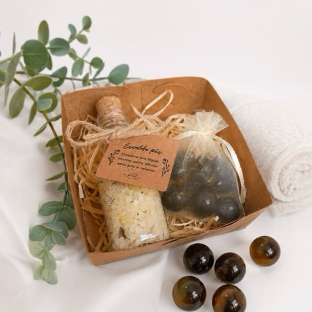 Mini Spa Dos Pés Lembrancinha / Presente Feminino - Escalda Pés + Bolinhas Massageadoras