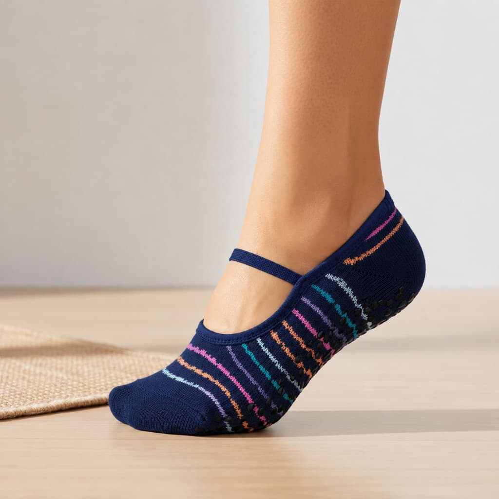 Meia Sapatilha Pilates Adulto Selene