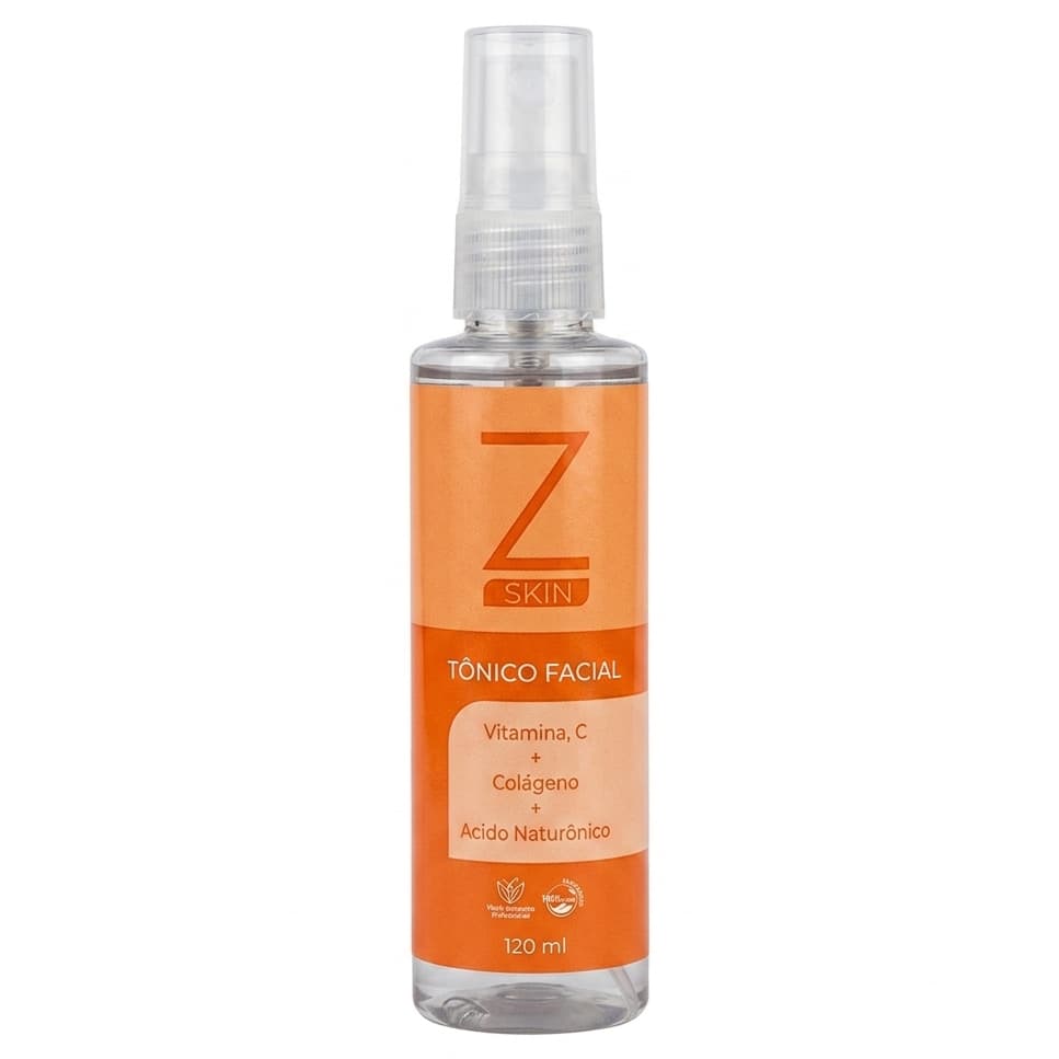 Tônico Facial Zanphy Vitamina C Colágeno Ácido Hialurônico 100ml