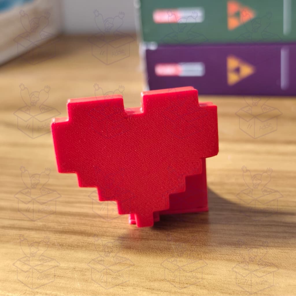 Porta-Retrato Pixel Heart para Foto Polaroid