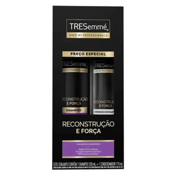 Kit Shampoo 350ml + Condicionador 175ml Reconstrução E Força Tresemmé