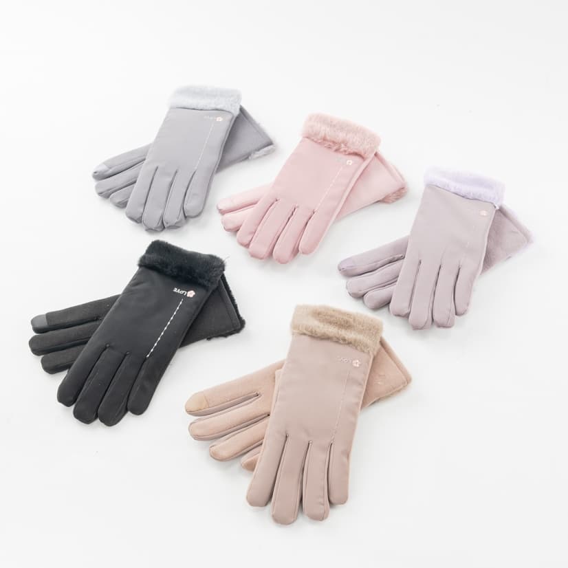 🔥Luva de lã Peluda Grossa Térmica Adulto Mulher Feminina Frio Inverno FS3137