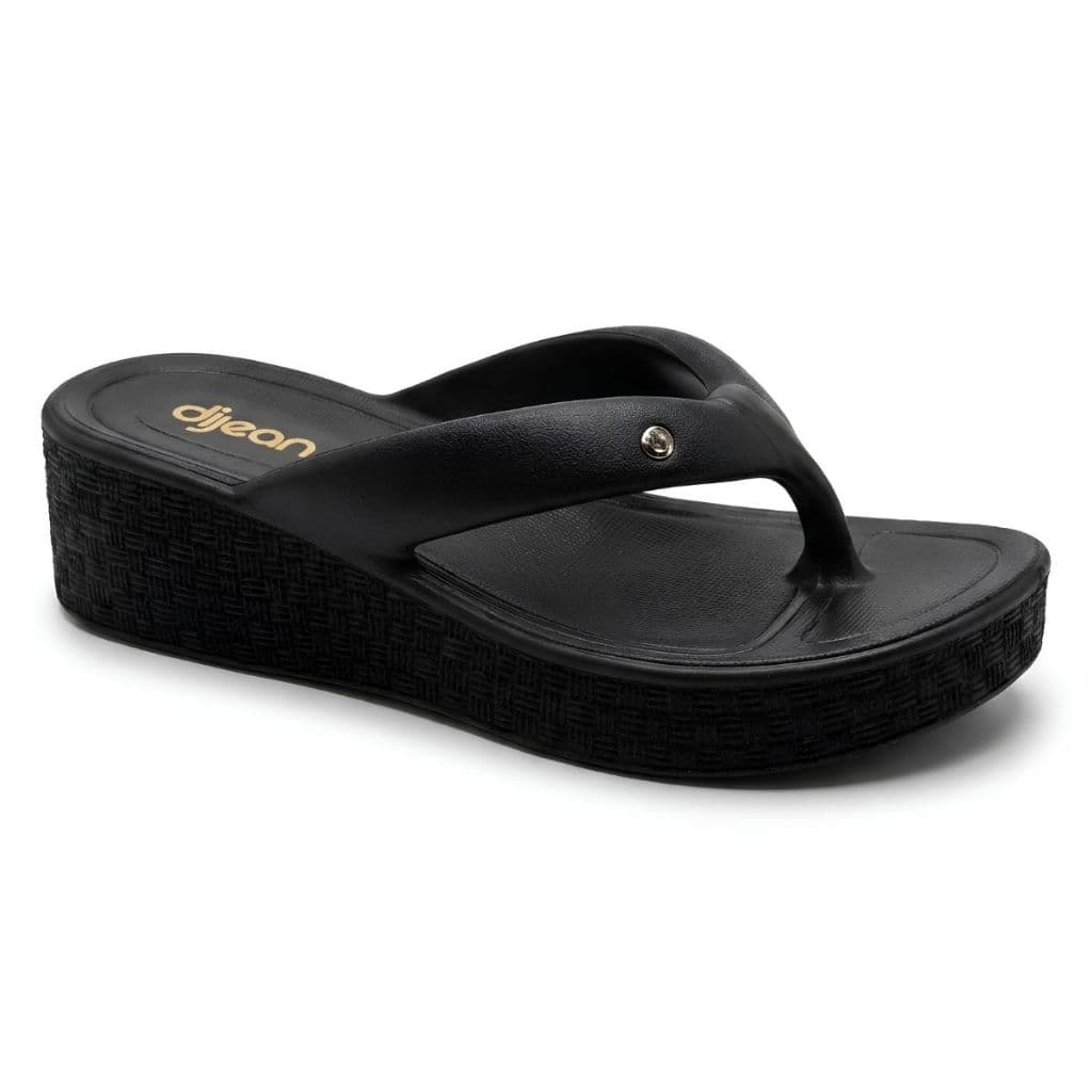 Tamanco Plataforma Dijean Chinelo Casual de Dedo Sandália Feminina Eva Conforto