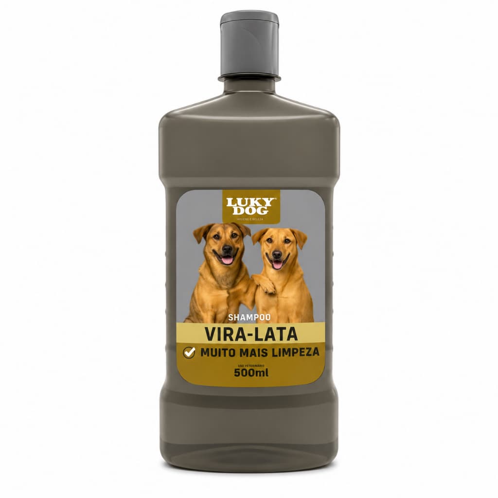 Shampoo Pet Lucky Dog Vira-Lata 500ml Limpeza Equilibrada