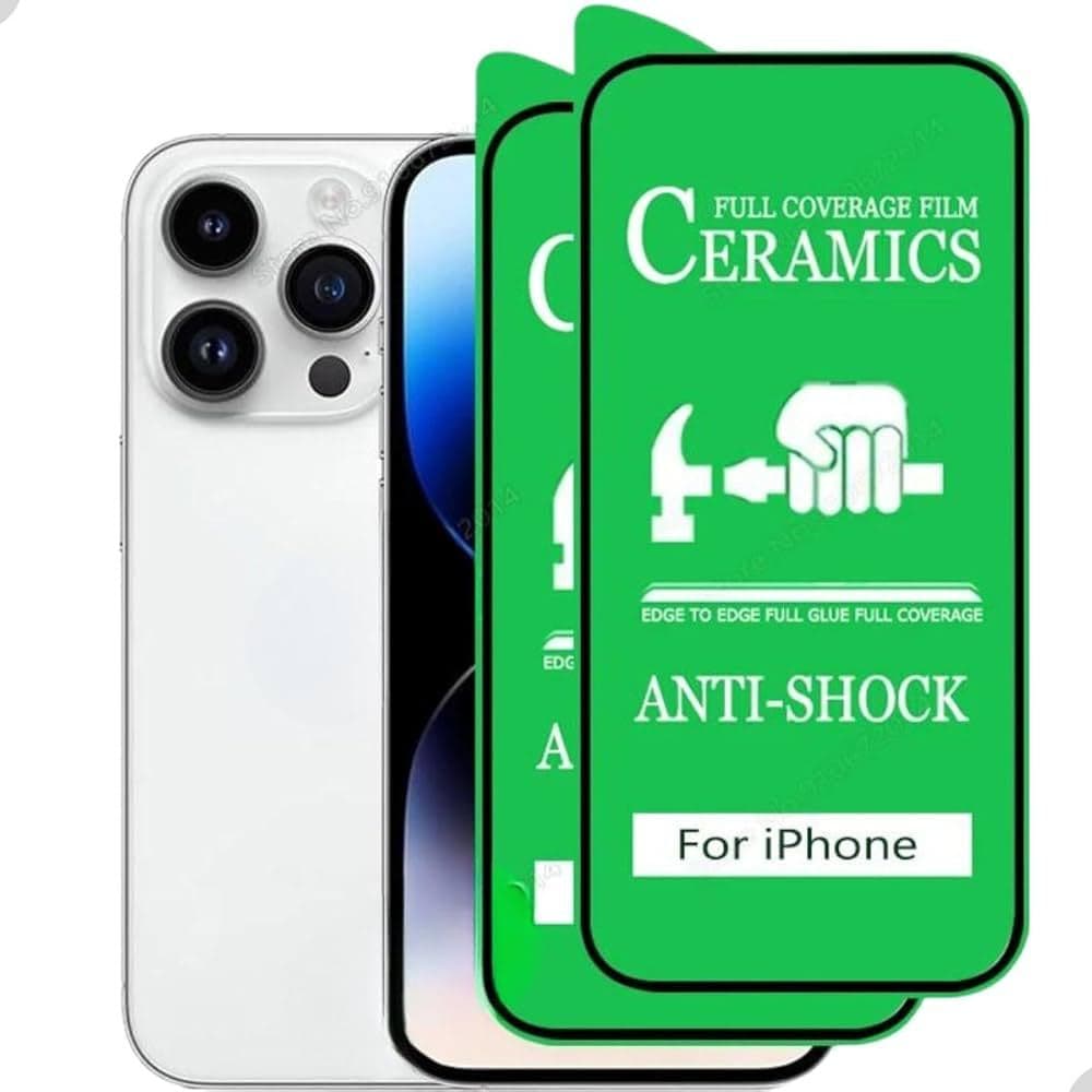Película Cerâmica Transparente Flexivel Para iPhone do 11 ao 17 Pro Max ENVIO IMEDIATO