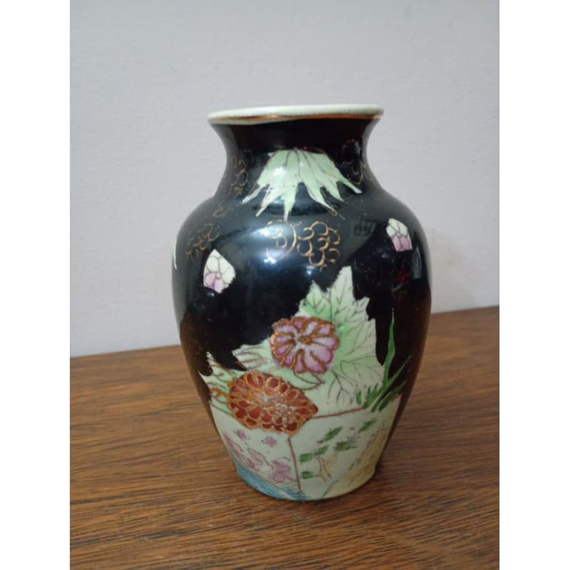 vaso de porcelana chinês oriental antigo vintage anos 60/70 usado