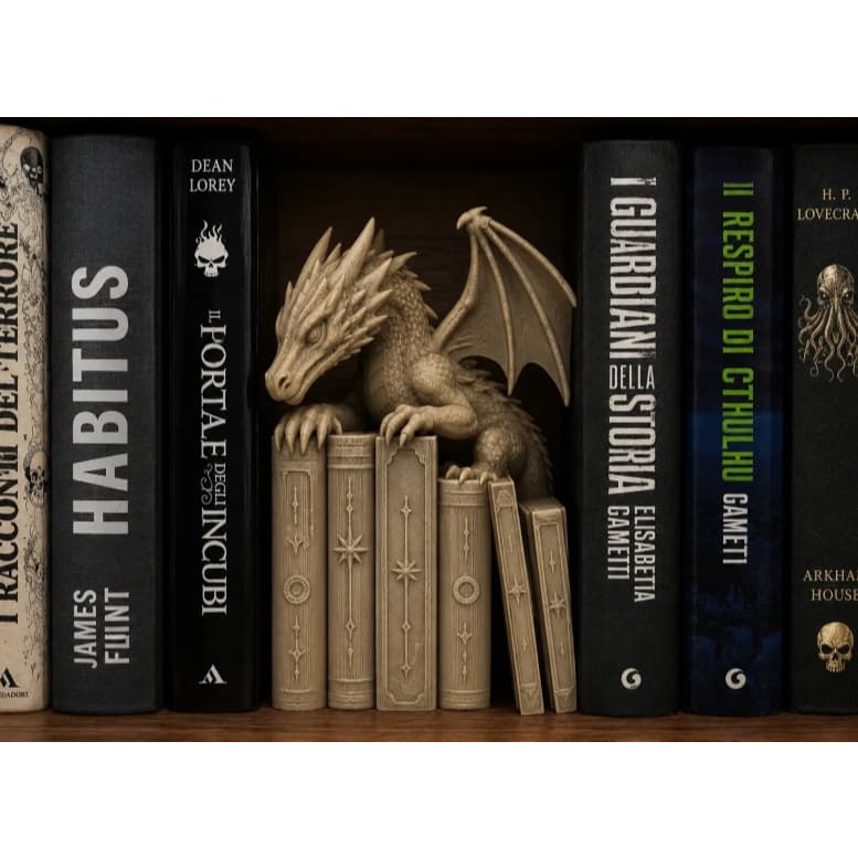 Book Nook Dragão – Decoração para Estante | Impressão 3D