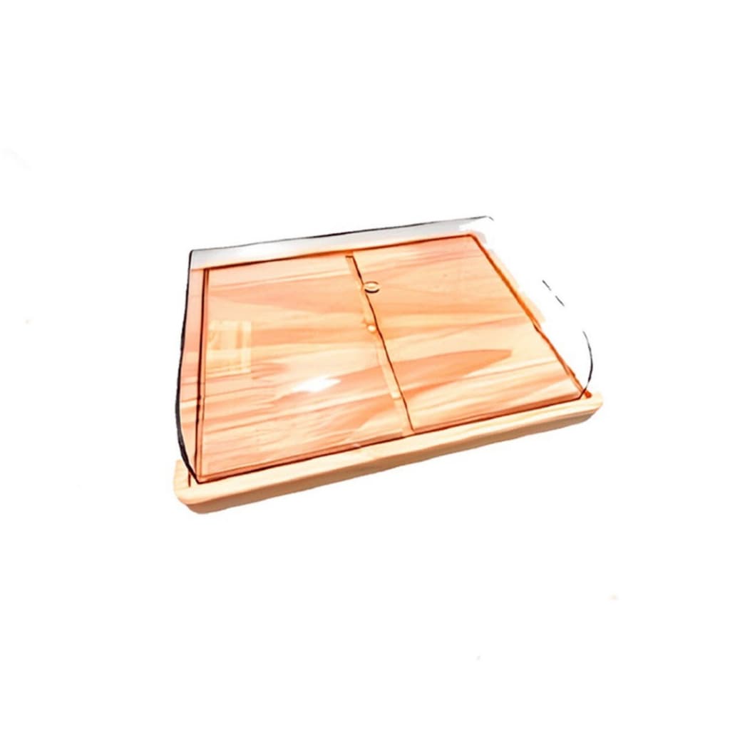 OFERTA 9.9 Porta Frios para Queijos e Presunto Médio Madeira (21X16,5CM) NATURAL tampa de acrílico, Cozinha, Mesa posta