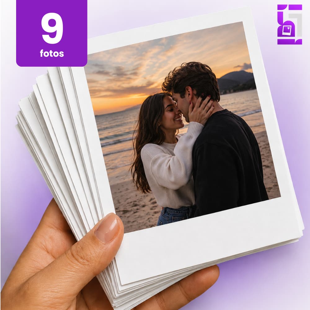 Mini 9 Foto Por Unidade - Cabe na capinha de Celular - Alta qualidade - Sem legendas