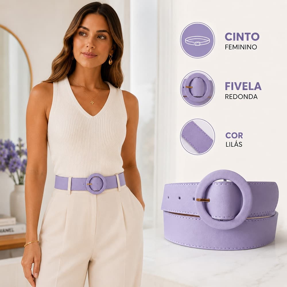 Cinto Feminino Largo 4cm com Elegante Cinto de Cintura Ajustável para Vestidos Saias e Calças Moda Feminina