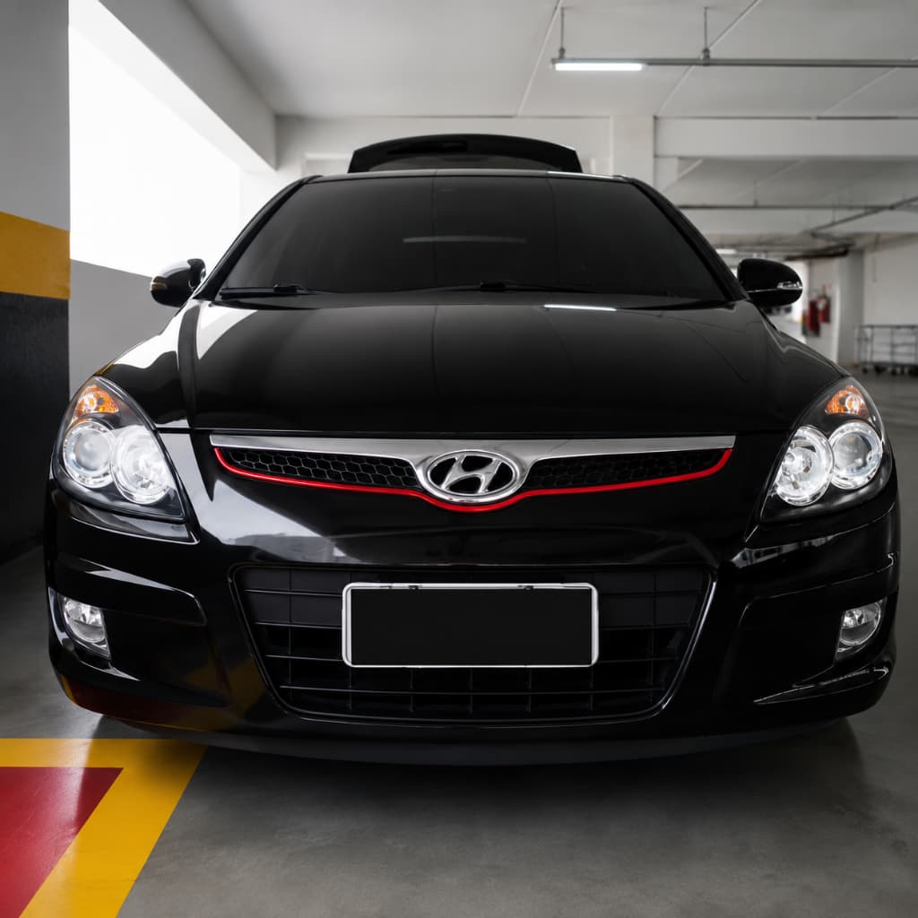 Hyundai I30 Aplique Friso vermelho Grade Sob Medida