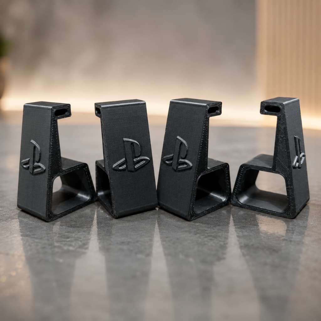 Kit 4 Suporte Pendurador para Playstation PS4 SLIM Horizontal Pezinho Elevação Altura