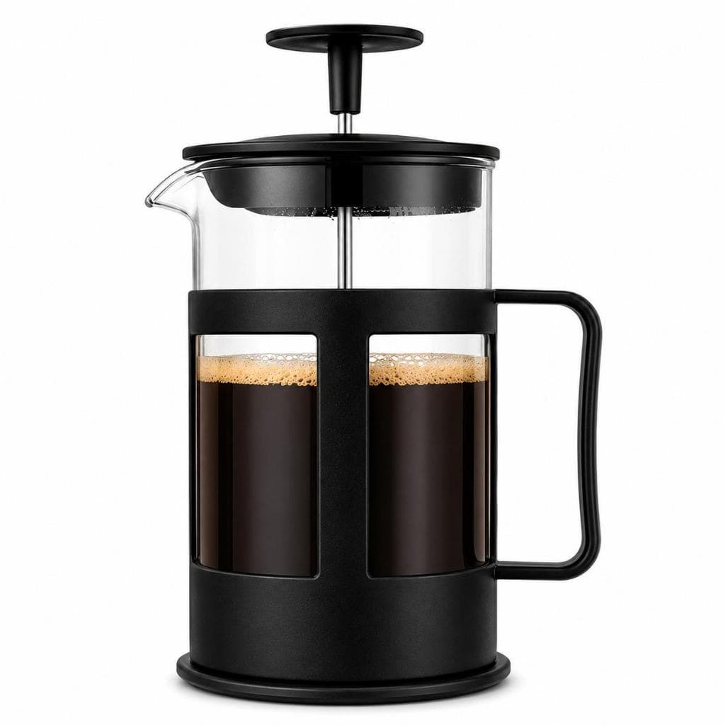 Cafeteira Prensa Francesa 350ml Vidro Borossilicato Filtro Inox Para Café Chá Infusões Resistente Manual