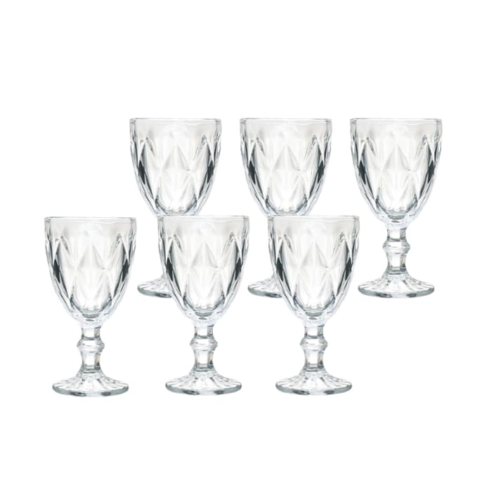 Jogo de 6 Taças Clear Vitral 320Ml