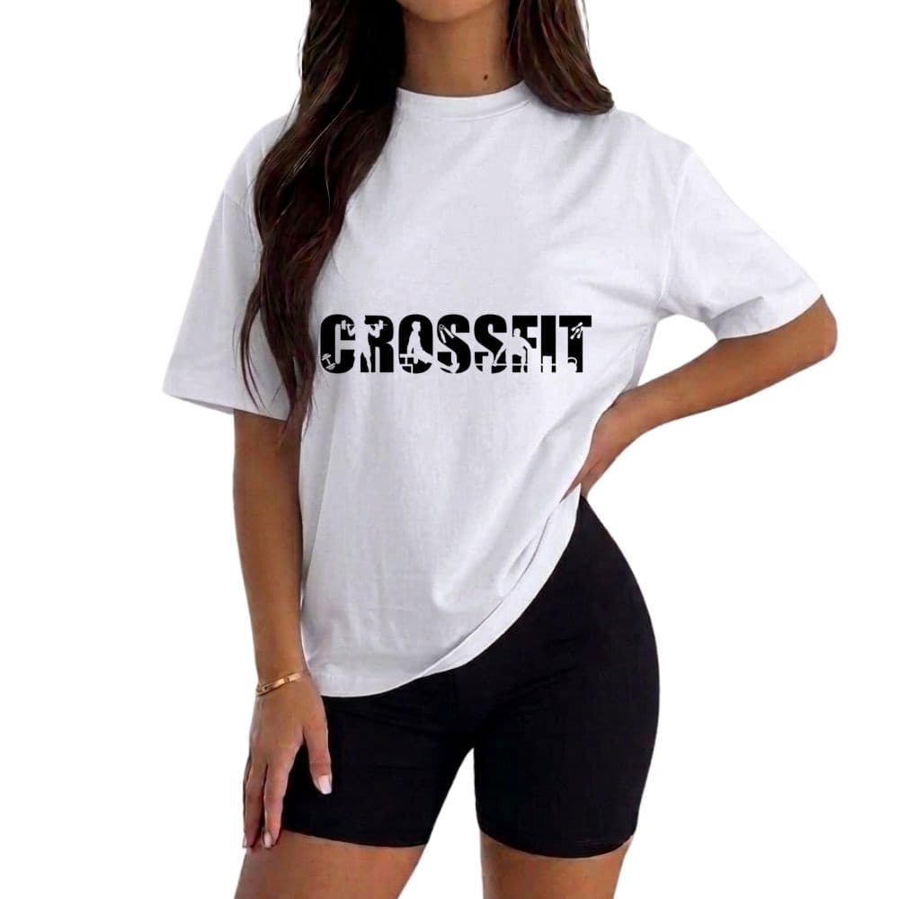 Conjunto Crossfit Camiseta Algodão e Short suplex Academia Treino Ao Ar Livre