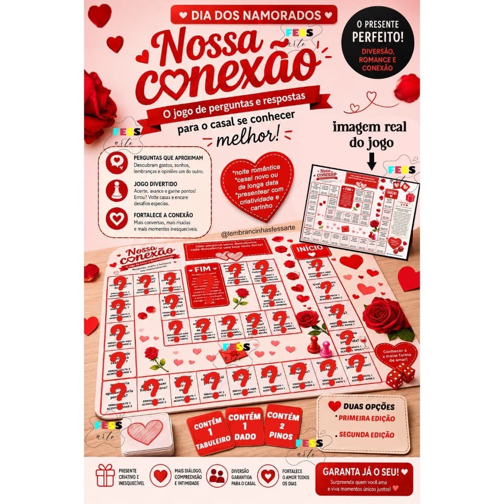 presente dia dos namorados jogo afinidade casal amor perguntas criativo diferente tabuleiro barato