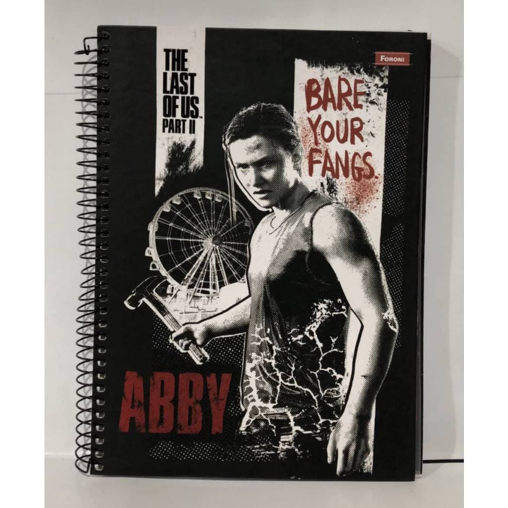 Caderno Abby The Last of Us 10 Matérias 160 Folhas | Caderno Universitário | Material Escolar Gamer | Papelaria
