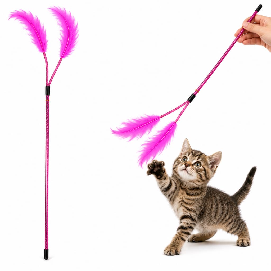 Varinha Divertida Gato Provocação Acessórios Para Animais De Estimação