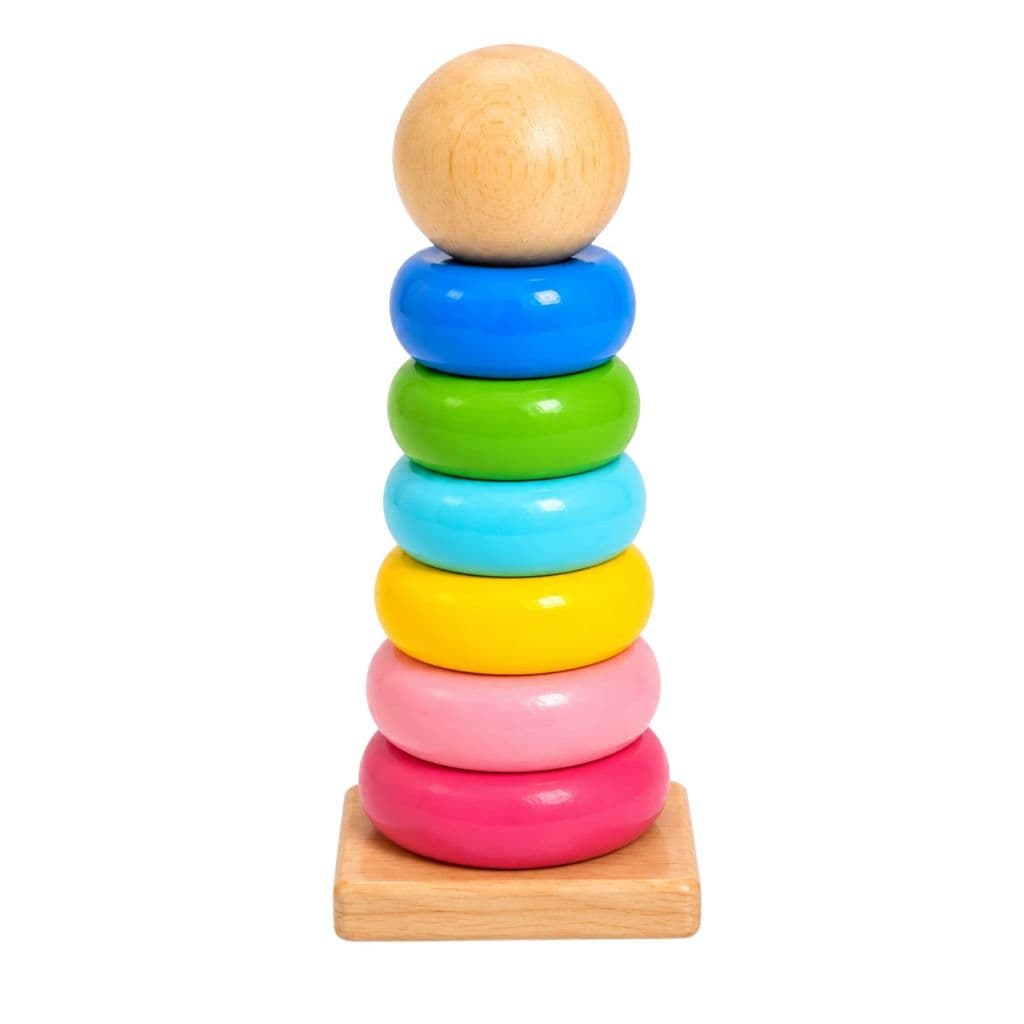 Brinquedo Torre Colorida Montessori Brinquedos Educativos Bebê Infantil Criança PedagogicoAutismo