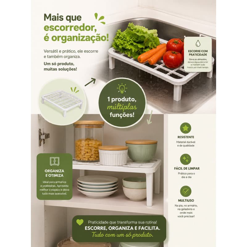 Organizador Multiuso para Cozinha