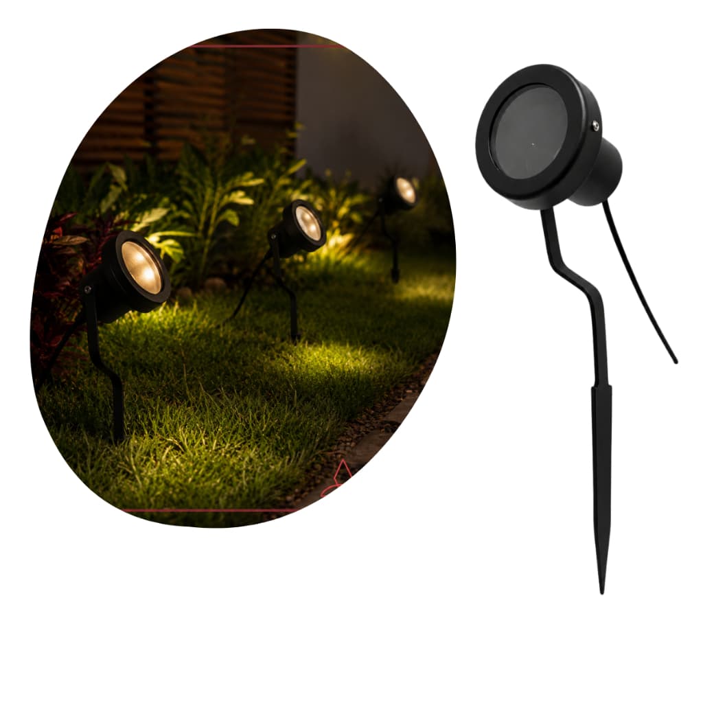 Kit 15 Espetos Jardim Alumínio Luminária Para Dicroica Soquete Gu10